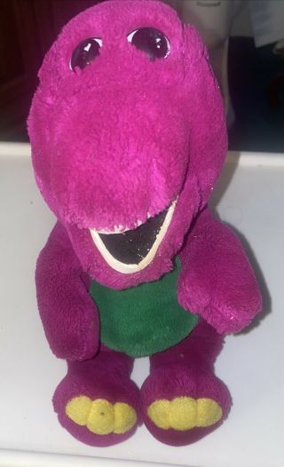 Vintage 1992 Barney The Purple Dinosaur Plush Lyons Group Stuffed Toy 13”