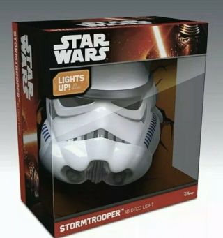 Disney Star Wars Stormtrooper Helmet 3d Deco Light - Mandalorian