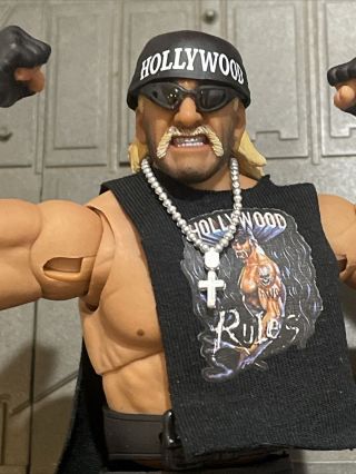 NO FEATHER BOA WWE Storm Hollywood Rules Hogan Figure NWO Ringside Exclusive 2
