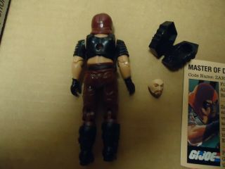 1984 Hasbro GI Joe Master Of Disguise ZARTAN Action Figure,  mask,  card 3