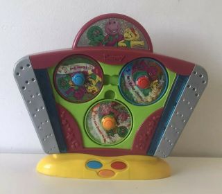 Barney Singing Toy Cd Music Player Rare Mattel (2003) &
