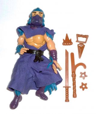 1988 Tmnt Teenage Mutant Ninja Turtles Figure Shredder (soft Head) - Complete