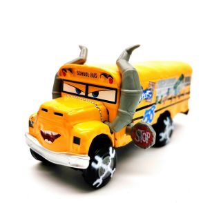 Disney Pixar Cars Miss Fritter School Bus Metal 1:55 Diecast Kid Toy Loose
