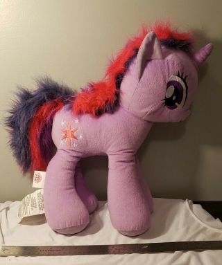 My Little Pony Twilight Sparkle Plush Large 18 Inch Purple Pink Unicorn Toy Mlp