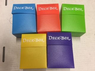 Ultra Pro Deckbox Set Of 5 For Card Storage Pokemon Yugioh Magic Tcg Ccg