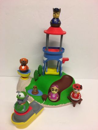 Paw Patrol Weebles Seal Island With 5 Weebles.  Rare.  Postage.