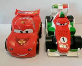 Disney Pixar Cars 2 Shake N Go Francesco & Lightning Mcqueen Cars
