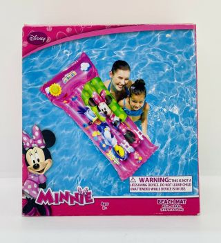 Disney Minnie Mouse Clubhouse,  Kids 47 " X 24 " Inflatable Beach Mat Pool Float,
