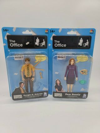 The Office Tv Show Action Figure Set Dwight Schrute & Pam Beesly