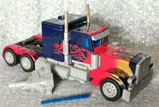 Transformers 2007 Movie Leader Class Optimus Prime Figure Hasbro (100 Complete)