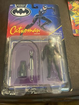 Vintage Kenner 1991 Batman Returns Catwoman Whipping Arm Action Figure