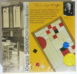 Kinder Symphony Pattern Blocks 50 - 7310 Frank Lloyd Wright Tc Timber