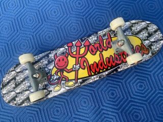 Vintage Tech Deck World Industries Handboard Devil Dude Skateboard 10.  5”