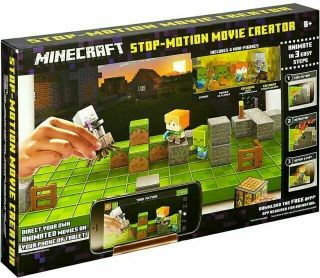 Mattel Minecraft Stop Motion Movie Creator 2 Inch Mini Figure Set - Dyt67