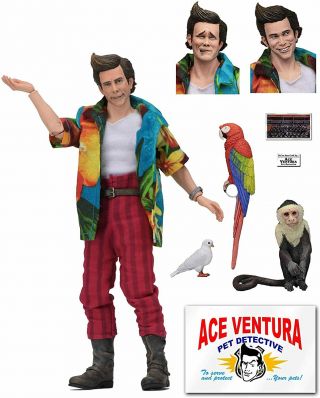 Ace Ventura Pet Detective 8 " Clothed Collectible Jim Carrey Action Figure