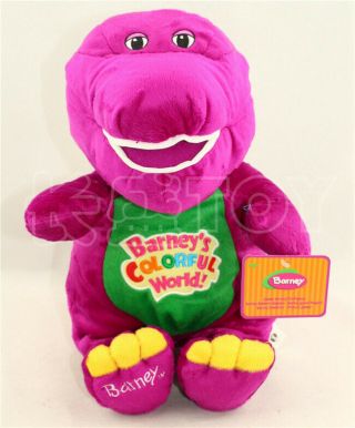 Cute Barney The Dinosaur Toy 11“ Sing I Love You song Purple Plush Soft Toy Doll 3