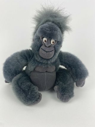 Walt Disney World Tarzan Terk Gorilla Gray 9” Plush Bean Bag Stuffed Animal Toy
