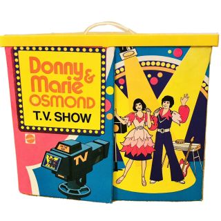 1976 Mattel Donny & Marie Osmond Tv Show Foldout Playset - Incomplete