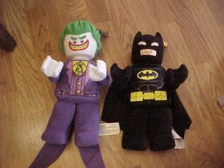 Lego The Joker & Batman Movie Minifigure Plush 12 " W/tags Stuffed Figure D.  C