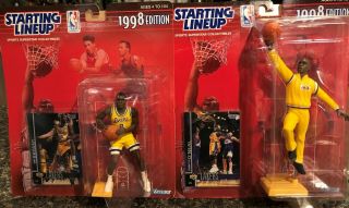 1998 Starting Lineup Basketball (2) Kobe Bryant,  Shaquille O 