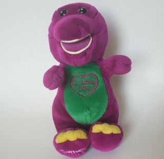 10 Inch Singing " I Love You " Song Barney The Purple Dinosaur Plush