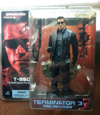 Mcfarlane Toys 2003 Terminator 3 T - 850 Action Figure Nib Rare.