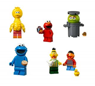 Lego 123 Sesame Street 21324 Elmo Cookie Oscar Ernie Bert Big Bird Minifigure