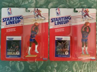 1988 Kenner Starting Lineup Knicks Mark Jackson And Gerald Wilkins Action Figure