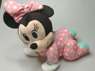 Just Play Disney Baby Minnie Mouse Musical Touch N Crawl Plush Toy Sings Talks