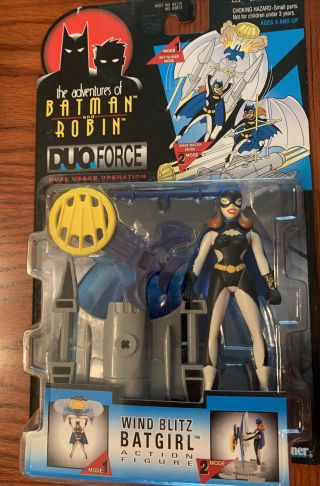 Batman & Robin Adventures Wind Blitz Batgirl Figure Duo Force Moc Kenner 1997