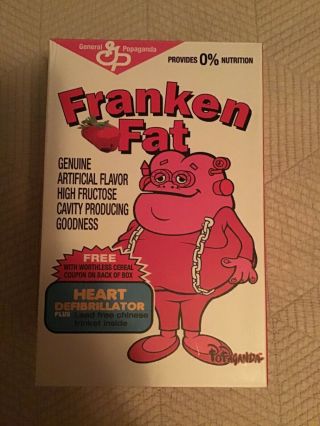 Ron English Frankenfat Popaganda Cereal Killer Pink Color