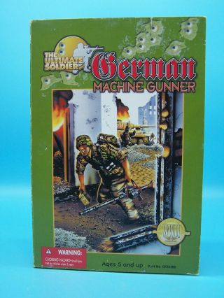 The Ultimate Soldier German Machine Gunner Wwii Series 1 Action Figure N.  I.  B.