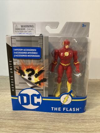 Spin Master Dc 4” Heroes Unite Flash Yellow & Red