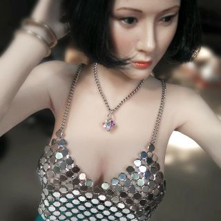 Custom 1/6 Scale Silver Metal Coat Model For 12 " Ph Ud Jo Vc Female Body Doll