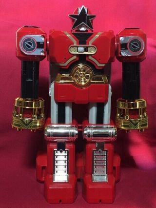 Vintage 1996 Bandai Deluxe Red Battlezord Battle Zord Power Rangers Zeo Punching