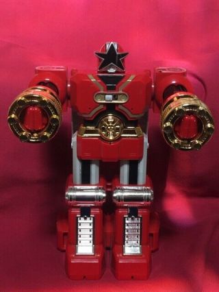 Vintage 1996 Bandai Deluxe Red Battlezord Battle Zord Power Rangers Zeo Punching 3