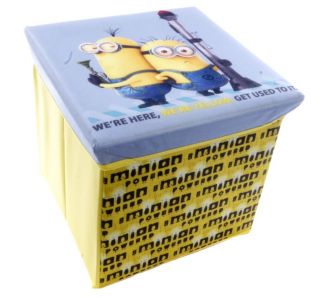 Official Despicable Me Minion Storage Box Toy Box Childrens Bedroom Ottoman
