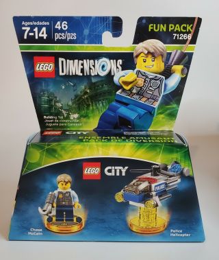 Lego Dimensions Lego City Chase Mccain Police Helicopter Fun Pack 71266