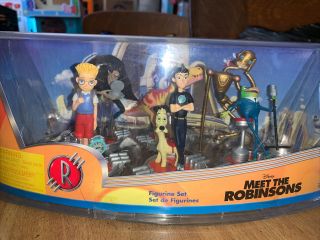 Rare Disney Store Meet The Robinsons Figurine Set Of 6 Age 3,  Nip Vntg
