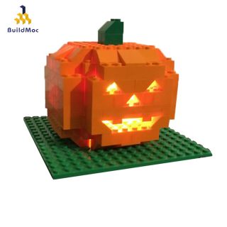 Halloween Pumpkin Building Blocks Moc - 28842 Decoration Toys Gift With Led Light