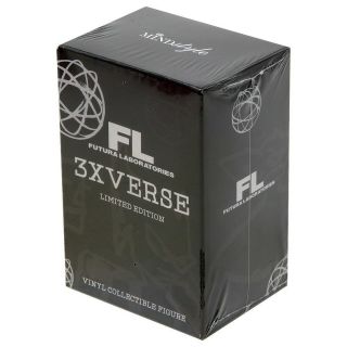 Futura 2000 Laboratories 3xverse 3 Inch Collectible Figure - 1 Blind Box (black)