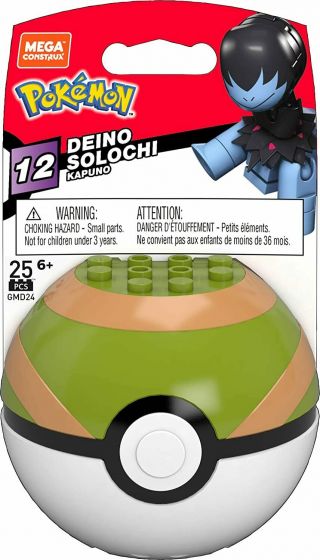Mega Construx Pokemon Deino Poke Ball Building Set