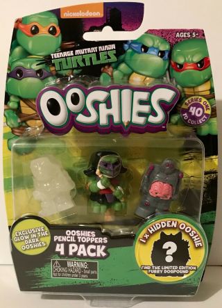 Teenage Mutant Ninja Turtles Ooshies Series 1 4 Pack Dojo Donatello,  Krang