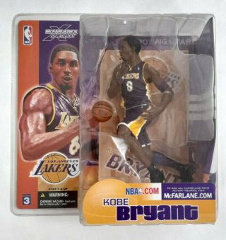 2003 Mcfarlane Sports Picks Kobe Bryant Los Angeles Lakers Purple Jersey Figure