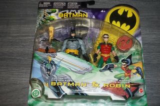 Zipline Batman & Battle Board Robin Mattel Figure 14