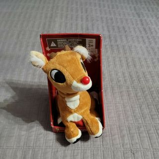 Rudolph The Red - Nosed Reindeer 8 " Animated Stuffed Plush Toy Gemmy 2009
