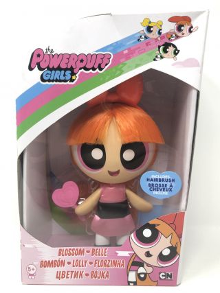 The Powerpuff Girls Blossom 6 " Rare Hard To Find Oop Deluxe Doll & Hairbrush