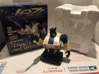 Transformers G1 Jazz Special Ops Agent Cold Cast Porcelain Bust Ex C 296 Hasbro
