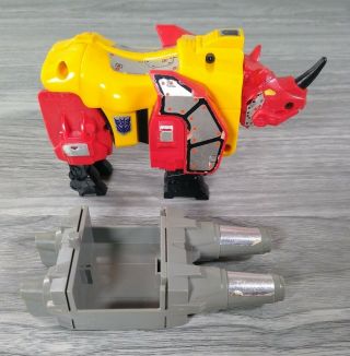 G1 Transformers Predacon Headstrong (plastic) Predaking With Foot
