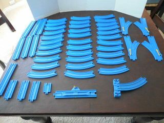 Thomas The Train Trackmaster Tomy 50 Blue Tracks Switches,  Curves,  Straights